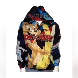 Members Only Tom And Jerry Limited Edition Printed Men's Windbreaker Rain Jacket